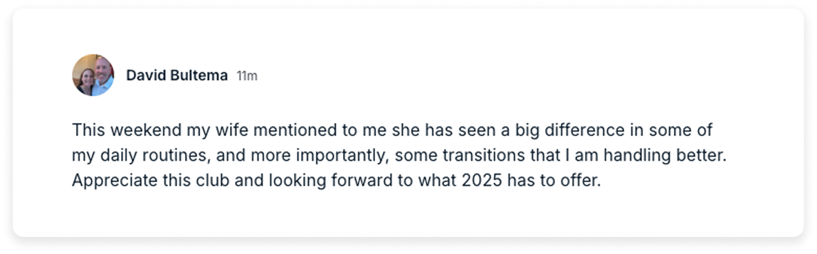 David B - testimonial